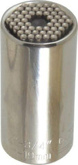 Gator Grip - 3/8" Drive, 1/4" Socket, Self Adusting Socket - 6 Points, 2" OAL - Eagle Tool & Supply