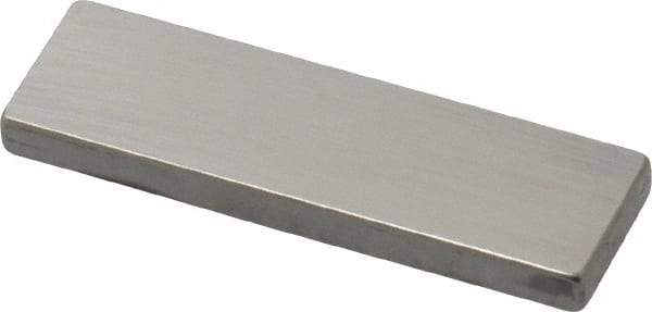 Mitutoyo - 0.1007" Rectangular Steel Gage Block - Accuracy Grade AS-1, Includes Certificate of Inspection - Eagle Tool & Supply