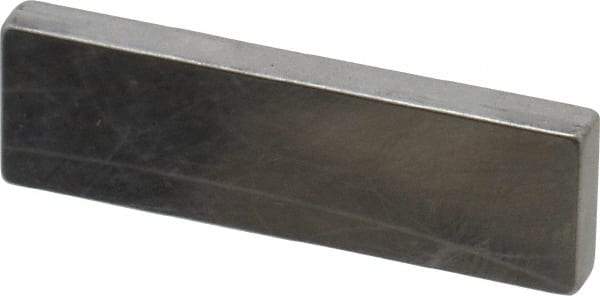 Mitutoyo - 0.124" Rectangular Steel Gage Block - Accuracy Grade AS-1, Includes Certificate of Inspection - Eagle Tool & Supply