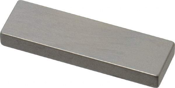 Mitutoyo - 0.136" Rectangular Steel Gage Block - Accuracy Grade AS-1, Includes Certificate of Inspection - Eagle Tool & Supply