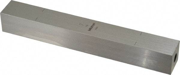 Mitutoyo - 7" Square Steel Gage Block - Accuracy Grade 0, Includes Certificate of Inspection - Eagle Tool & Supply