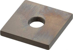 Mitutoyo - 0.121" Square Steel Gage Block - Accuracy Grade 0, Includes Certificate of Inspection - Eagle Tool & Supply