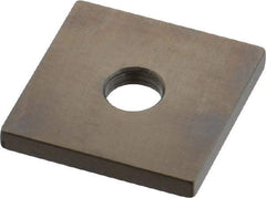 Mitutoyo - 0.122" Square Steel Gage Block - Accuracy Grade 0, Includes Certificate of Inspection - Eagle Tool & Supply