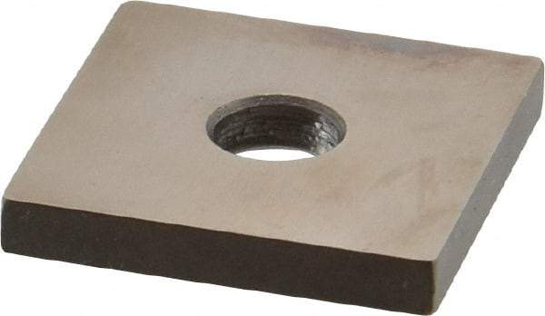 Mitutoyo - 0.136" Square Steel Gage Block - Accuracy Grade 0, Includes Certificate of Inspection - Eagle Tool & Supply