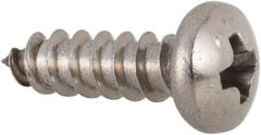 Value Collection - #4 Pan Head Phillips Sheet Metal Screw - Stainless Steel, 3/8" Length Under Head, Grade 316 - Eagle Tool & Supply