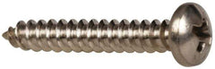 Value Collection - #4 Pan Head Phillips Sheet Metal Screw - Stainless Steel, 3/4" Length Under Head, Grade 316 - Eagle Tool & Supply