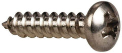 Value Collection - #6 Pan Head Phillips Sheet Metal Screw - Stainless Steel, 5/8" Length Under Head, Grade 316 - Eagle Tool & Supply