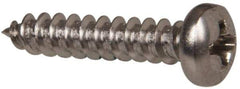 Value Collection - #6 Pan Head Phillips Sheet Metal Screw - Stainless Steel, 3/4" Length Under Head, Grade 316 - Eagle Tool & Supply