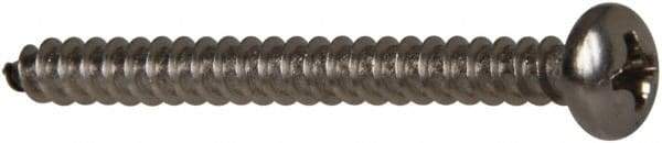 Value Collection - #6 Pan Head Phillips Sheet Metal Screw - Stainless Steel, 1-1/2" Length Under Head, Grade 316 - Eagle Tool & Supply