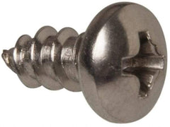 Value Collection - #8 Pan Head Phillips Sheet Metal Screw - Stainless Steel, 3/8" Length Under Head, Grade 316 - Eagle Tool & Supply