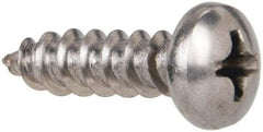 Value Collection - #8 Pan Head Phillips Sheet Metal Screw - Stainless Steel, 5/8" Length Under Head, Grade 316 - Eagle Tool & Supply