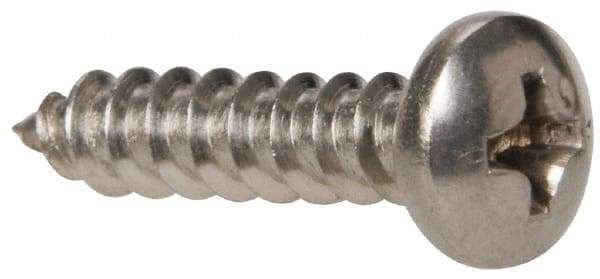 Value Collection - #8 Pan Head Phillips Sheet Metal Screw - Stainless Steel, 3/4" Length Under Head, Grade 316 - Eagle Tool & Supply