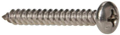 Value Collection - #8 Pan Head Phillips Sheet Metal Screw - Stainless Steel, 1-1/4" Length Under Head, Grade 316 - Eagle Tool & Supply