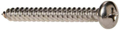 Value Collection - #8 Pan Head Phillips Sheet Metal Screw - Stainless Steel, 1-1/2" Length Under Head, Grade 316 - Eagle Tool & Supply