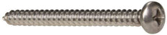 Value Collection - #8 Pan Head Phillips Sheet Metal Screw - Stainless Steel, 2" Length Under Head, Grade 316 - Eagle Tool & Supply