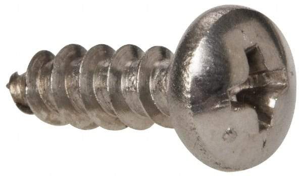 Value Collection - #10 Pan Head Phillips Sheet Metal Screw - Stainless Steel, 5/8" Length Under Head, Grade 316 - Eagle Tool & Supply