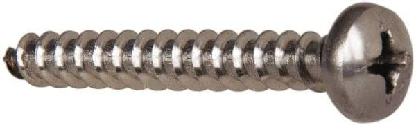 Value Collection - #10 Pan Head Phillips Sheet Metal Screw - Stainless Steel, 1-1/2" Length Under Head, Grade 316 - Eagle Tool & Supply