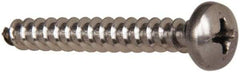 Value Collection - #10 Pan Head Phillips Sheet Metal Screw - Stainless Steel, 1-1/2" Length Under Head, Grade 316 - Eagle Tool & Supply