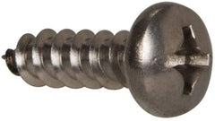 Value Collection - #12 Pan Head Phillips Sheet Metal Screw - Stainless Steel, 3/4" Length Under Head, Grade 316 - Eagle Tool & Supply