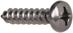 Value Collection - #12 Pan Head Phillips Sheet Metal Screw - Stainless Steel, 1" Length Under Head, Grade 316 - Eagle Tool & Supply
