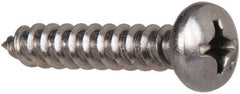 Value Collection - #12 Pan Head Phillips Sheet Metal Screw - Stainless Steel, 1-1/4" Length Under Head, Grade 316 - Eagle Tool & Supply