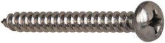Value Collection - #12 Pan Head Phillips Sheet Metal Screw - Stainless Steel, 2" Length Under Head, Grade 316 - Eagle Tool & Supply