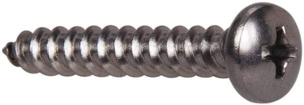 Value Collection - #14 Pan Head Phillips Sheet Metal Screw - Stainless Steel, 1-1/4" Length Under Head, Grade 316 - Eagle Tool & Supply