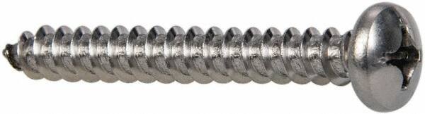 Value Collection - #14 Pan Head Phillips Sheet Metal Screw - Stainless Steel, 2" Length Under Head, Grade 316 - Eagle Tool & Supply