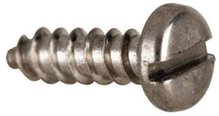 Value Collection - #14 Pan Head Slotted Sheet Metal Screw - Stainless Steel, 3/4" Length Under Head, Grade 316 - Eagle Tool & Supply