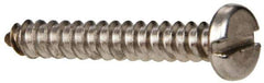Value Collection - #4 Pan Head Slotted Sheet Metal Screw - Stainless Steel, 3/4" Length Under Head, Grade 316 - Eagle Tool & Supply