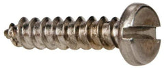 Value Collection - #6 Pan Head Slotted Sheet Metal Screw - Stainless Steel, 5/8" Length Under Head, Grade 316 - Eagle Tool & Supply