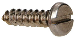 Value Collection - #8 Pan Head Slotted Sheet Metal Screw - Stainless Steel, 5/8" Length Under Head, Grade 316 - Eagle Tool & Supply