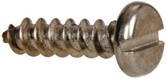 Value Collection - #10 Pan Head Slotted Sheet Metal Screw - Stainless Steel, 3/4" Length Under Head, Grade 316 - Eagle Tool & Supply