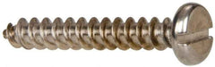 Value Collection - #10 Pan Head Slotted Sheet Metal Screw - Stainless Steel, 1-1/4" Length Under Head, Grade 316 - Eagle Tool & Supply