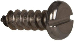 Value Collection - #12 Pan Head Slotted Sheet Metal Screw - Stainless Steel, 3/4" Length Under Head, Grade 316 - Eagle Tool & Supply