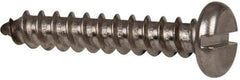 Value Collection - #12 Pan Head Slotted Sheet Metal Screw - Stainless Steel, 1-1/4" Length Under Head, Grade 316 - Eagle Tool & Supply