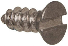 Value Collection - #6 Flat Head Slotted Sheet Metal Screw - Stainless Steel, 3/8" OAL, Grade 316 - Eagle Tool & Supply