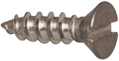 Value Collection - #6 Flat Head Slotted Sheet Metal Screw - Stainless Steel, 1/2" OAL, Grade 316 - Eagle Tool & Supply