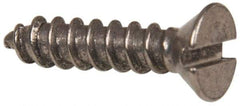 Value Collection - #6 Flat Head Slotted Sheet Metal Screw - Stainless Steel, 5/8" OAL, Grade 316 - Eagle Tool & Supply