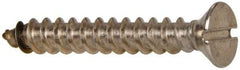 Value Collection - #12 Flat Head Slotted Sheet Metal Screw - Stainless Steel, 1-1/2" OAL, Grade 316 - Eagle Tool & Supply