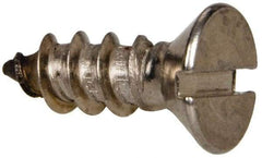 Value Collection - #14 Flat Head Slotted Sheet Metal Screw - Stainless Steel, 3/4" OAL, Grade 316 - Eagle Tool & Supply