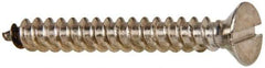 Value Collection - #14 Flat Head Slotted Sheet Metal Screw - Stainless Steel, 2" OAL, Grade 316 - Eagle Tool & Supply