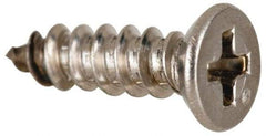 Value Collection - #4 Flat Head Phillips Sheet Metal Screw - Stainless Steel, 3/8" OAL, Grade 316 - Eagle Tool & Supply
