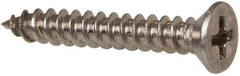 Value Collection - #4 Flat Head Phillips Sheet Metal Screw - Stainless Steel, 3/4" OAL, Grade 316 - Eagle Tool & Supply