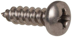 Value Collection - #6 Flat Head Phillips Sheet Metal Screw - Stainless Steel, 1/2" OAL, Grade 316 - Eagle Tool & Supply