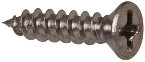 Value Collection - #6 Flat Head Phillips Sheet Metal Screw - Stainless Steel, 5/8" OAL, Grade 316 - Eagle Tool & Supply