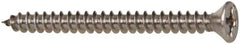 Value Collection - #6 Flat Head Phillips Sheet Metal Screw - Stainless Steel, 1-1/2" OAL, Grade 316 - Eagle Tool & Supply