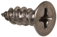Value Collection - #8 Flat Head Phillips Sheet Metal Screw - Stainless Steel, 1/2" OAL, Grade 316 - Eagle Tool & Supply