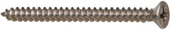 Value Collection - #8 Flat Head Phillips Sheet Metal Screw - Stainless Steel, 2" OAL, Grade 316 - Eagle Tool & Supply