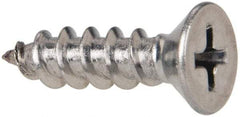 Value Collection - #10 Flat Head Phillips Sheet Metal Screw - Stainless Steel, 3/4" OAL, Grade 316 - Eagle Tool & Supply